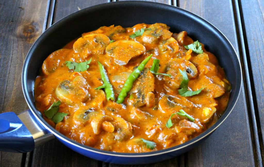 Paneer mushroom masala